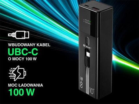 Power bank TRACER Quant 10000mAh 100W PD+QC Power bank TRACER Quant 10000mAh 100W PD+QC