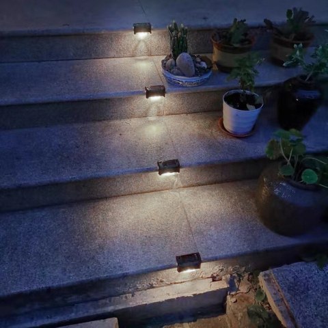 Solarna lampa schodowa tarasowa LED Maclean IP44, 4000K, Ni-MH 100 mAh, 80x45x45mm, czuj. zmierzchu MCE319 Solarna lampa schodowa tarasowa LED Maclean IP44, 4000K, Ni-MH 100 mAh, 80x45x45mm, czuj. zmierzchu MCE319