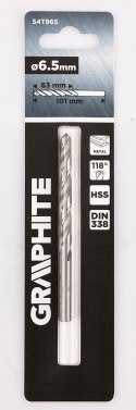 Wiertło do metalu HSS, DIN 338, 6,5 mm
