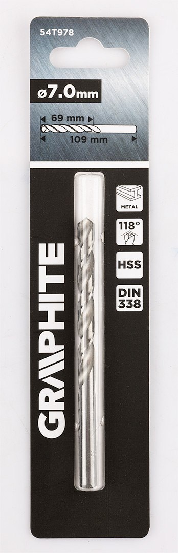 Wiertło do metalu HSS, DIN 338, 7 mm Wiertło do metalu HSS, DIN 338, 7 mm