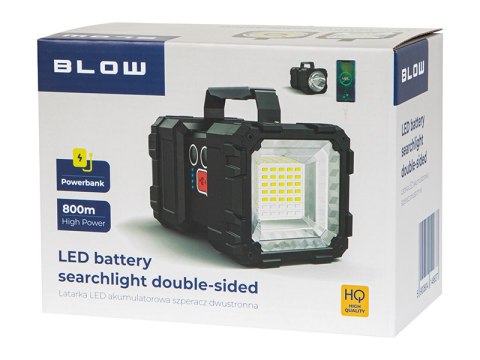 71-354# Latarka led akumulatorowa szperacz dwustronna z funkcją powerbank 71-354# Latarka led akumulatorowa szperacz dwustronna z funkcją powerbank