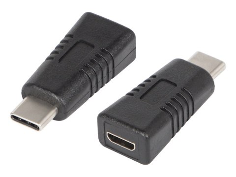 75-965# Adapter usb gniazdo micro usb-wtyk usb-c czarne 75-965# Adapter usb gniazdo micro usb-wtyk usb-c czarne