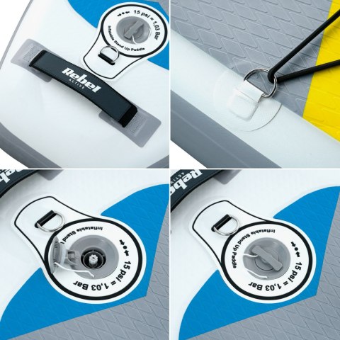 Deska SUP REBEL ACTIVE RBA4501 - biała Deska SUP REBEL ACTIVE RBA4501 - biała