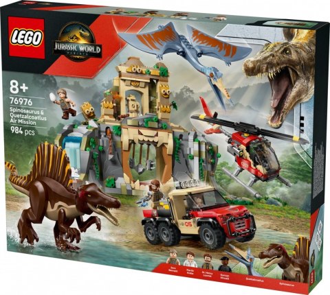Klocki jurassic world 76976 powietrzna misja z kecalkoatlem i spinozaurem Klocki jurassic world 76976 powietrzna misja z kecalkoatlem i spinozaurem