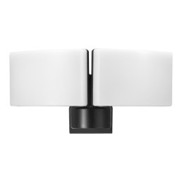 TOS DUO LED 2x20W podwójny naświetlacz ogrodowy, 2x1600lm, IP65, 4000K, PC, czarny