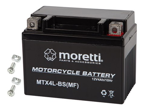 82-351# Akumulator motocyklowy 12v 4ah mtx4l-bs moretti 82-351# Akumulator motocyklowy 12v 4ah mtx4l-bs moretti