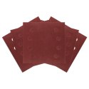 Papiery ścierne na rzep, kwadrat 113 x 113 mm, P120, 5 szt., z 8 otworami do 04-623