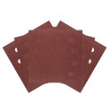 Papiery ścierne na rzep, kwadrat 113 x 113 mm, P240, 5 szt., z 8 otworami do 04-623