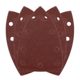 Papiery ścierne na rzep, żelazko 100 x 147 mm, P120, 5 szt., z 9 otworami do 04-623