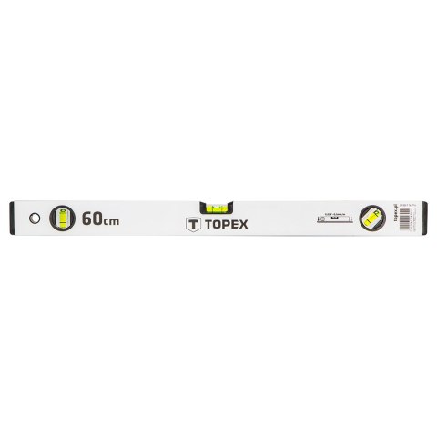 Poziomnica aluminiowa anodowana 60 cm, 3 libelle Poziomnica aluminiowa anodowana 60 cm, 3 libelle
