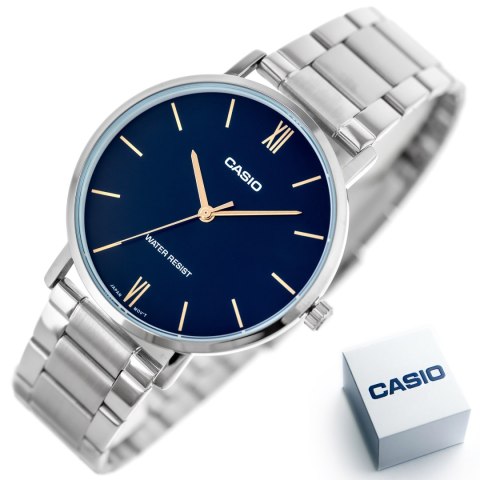 ZEGAREK MĘSKI CASIO MTP-VT01D-2B (zd165n) + BOX ZEGAREK MĘSKI CASIO MTP-VT01D-2B (zd165n) + BOX