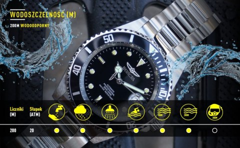 ZEGAREK MĘSKI INVICTA PRO DIVER 26971 - WODOSZCZELNOŚĆ 200m, koperta 40mm ZEGAREK MĘSKI INVICTA PRO DIVER 26971 - WODOSZCZELNOŚĆ 200m, koperta 40mm