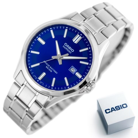Zegarek Męski Casio MTS-100D-2A + BOX (zd236c) SZAFIR Zegarek Męski Casio MTS-100D-2A + BOX (zd236c) SZAFIR