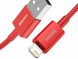 BASEUS Kabel USB - Lightening Superior Series, 2.4A, 1m (czerwony) CALYS-A09