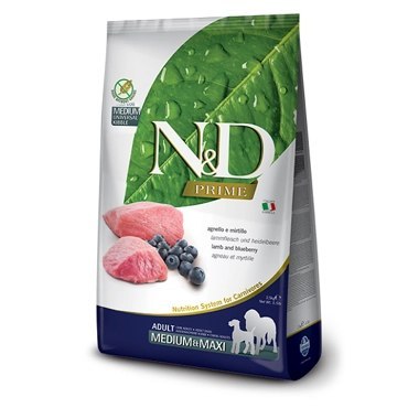 Farmina N&D Prime Canine Adult Medium&Maxi Lamb& Blueberry 12kg Farmina N&D Prime Canine Adult Medium&Maxi Lamb& Blueberry 12kg