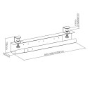 Organizer podbiurkowy na kable Maclean, 5kg max, MC-333