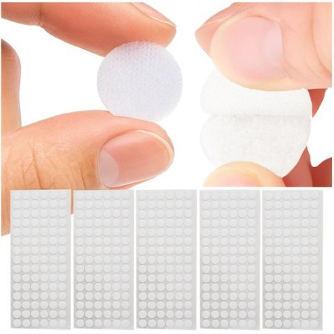 Rzep samoprzylepny 18mm 500szt. biały Ruhhy 25884 Rzep samoprzylepny 18mm 500szt. biały Ruhhy 25884