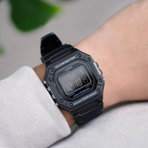 ZEGAREK MĘSKI CASIO W-218H-1B + BOX ZEGAREK MĘSKI CASIO W-218H-1B + BOX