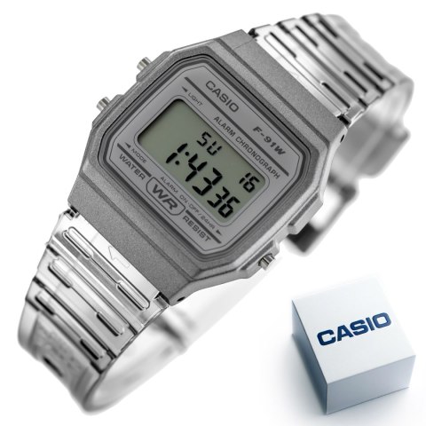 Zegarek Unisex Casio Retro Vintage F-91WS-8DF(zd648d) Zegarek Unisex Casio Retro Vintage F-91WS-8DF(zd648d)