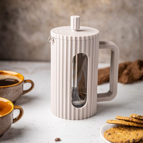 ZAPARZACZ DO HERBATY KAWY SZKLANY FRENCH PRESS 350 ML BEŻOWY KLAUSBERG KB-7744 ZAPARZACZ DO HERBATY KAWY SZKLANY FRENCH PRESS 350 ML BEŻOWY KLAUSBERG KB-7744