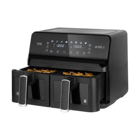 Frytkownica beztłuszczowa TEESA AIR FRYER DUAL POT XXL 8L 2700W Frytkownica beztłuszczowa TEESA AIR FRYER DUAL POT XXL 8L 2700W