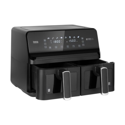 Frytkownica beztłuszczowa TEESA AIR FRYER DUAL POT XXL 8L 2700W Frytkownica beztłuszczowa TEESA AIR FRYER DUAL POT XXL 8L 2700W