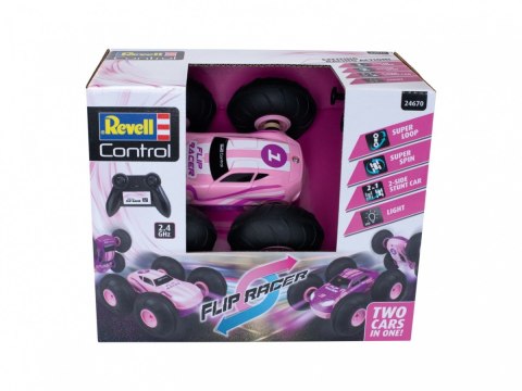 Pojazd zdalnie sterowany rc stunt car flip racer - różowy Pojazd zdalnie sterowany rc stunt car flip racer - różowy