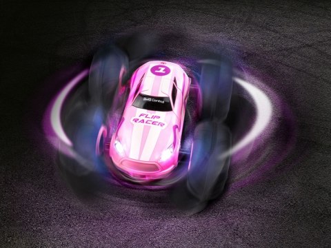 Pojazd zdalnie sterowany rc stunt car flip racer - różowy Pojazd zdalnie sterowany rc stunt car flip racer - różowy