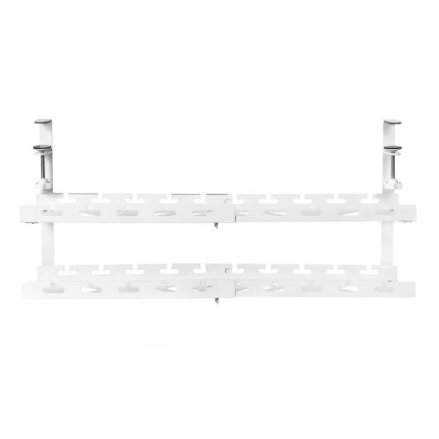 Organizer podbiurkowy na kable Maclean, max. obciążenie 5kg, max. 728mm, 2 poziomy, biały, MC-102 W Organizer podbiurkowy na kable Maclean, max. obciążenie 5kg, max. 728mm, 2 poziomy, biały, MC-102 W