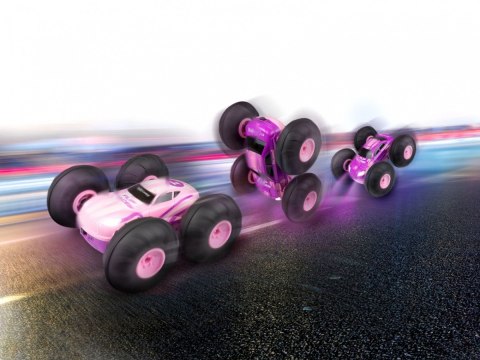 Pojazd zdalnie sterowany rc stunt car flip racer - różowy Pojazd zdalnie sterowany rc stunt car flip racer - różowy