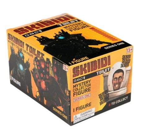 Skibidi toilet - display 9 sztuk tajemnicze figurki