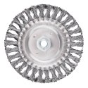 Szczotka druciana tarczowa 150 mm, drut skręcony, stalowy, M14