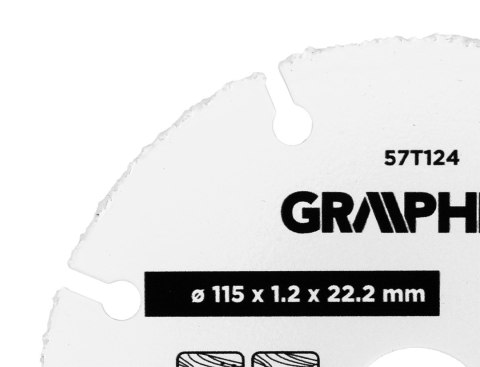 Tarcza z ostrzem TCT do cięcia drewna z gwoździami 115 x 1.2 x 22.22 mm Tarcza z ostrzem TCT do cięcia drewna z gwoździami 115 x 1.2 x 22.22 mm