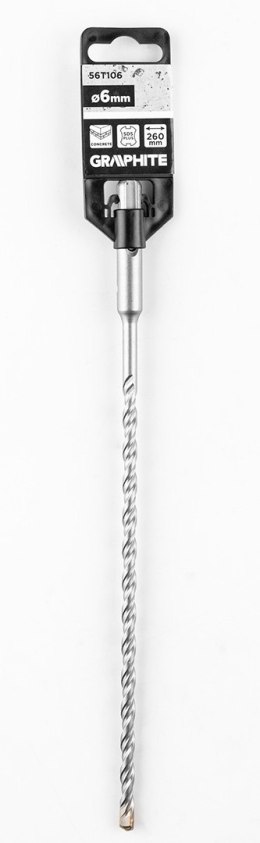 Wiertło do betonu SDS Plus z podwójną spiralą 6 x 260 mm