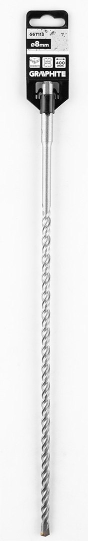 Wiertło do betonu SDS Plus z podwójną spiralą 8 x 400 mm Wiertło do betonu SDS Plus z podwójną spiralą 8 x 400 mm