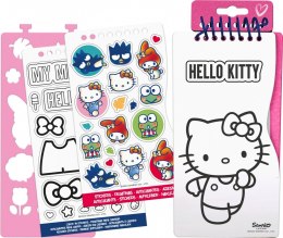 Zestaw kreatywny z naklejkami hello kitty