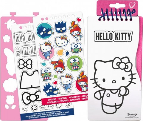 Zestaw kreatywny z naklejkami hello kitty Zestaw kreatywny z naklejkami hello kitty