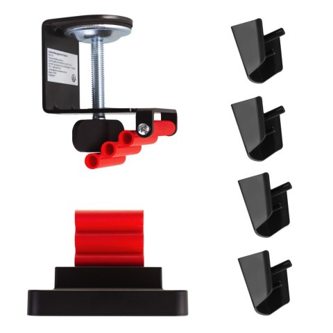 Organizer kabli / maskownica do biurka Nano RS, 1345mm, czano czerwony, RS125 Organizer kabli / maskownica do biurka Nano RS, 1345mm, czano czerwony, RS125