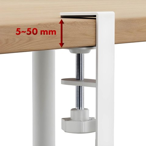 Organizer podbiurkowy na kable Maclean, max. obciążenie 5kg, max. 728mm, 2 poziomy, biały, MC-102 W Organizer podbiurkowy na kable Maclean, max. obciążenie 5kg, max. 728mm, 2 poziomy, biały, MC-102 W