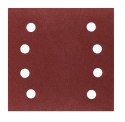 Papiery ścierne na rzep, kwadrat 113 x 113 mm, P120, 5 szt., z 8 otworami do 04-623