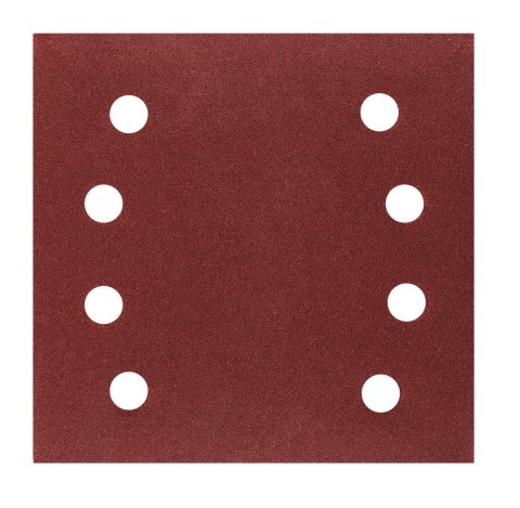 Papiery ścierne na rzep, kwadrat 113 x 113 mm, P120, 5 szt., z 8 otworami do 04-623 Papiery ścierne na rzep, kwadrat 113 x 113 mm, P120, 5 szt., z 8 otworami do 04-623