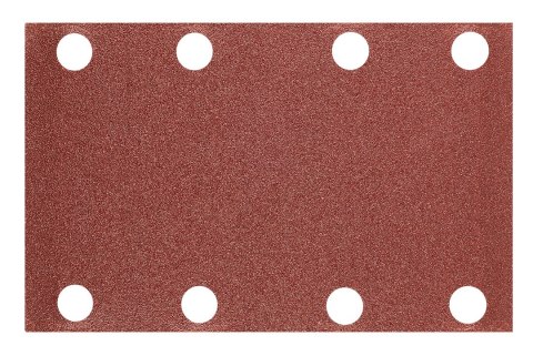 Papiery ścierne na rzep, prostokąt 80 x 130 mm, P120, 5 szt., z 8 otworami do 04-623 Papiery ścierne na rzep, prostokąt 80 x 130 mm, P120, 5 szt., z 8 otworami do 04-623