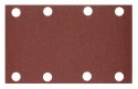 Papiery ścierne na rzep, prostokąt  80 x 130 mm, P240, 5 szt., z 8 otworami do 04-623