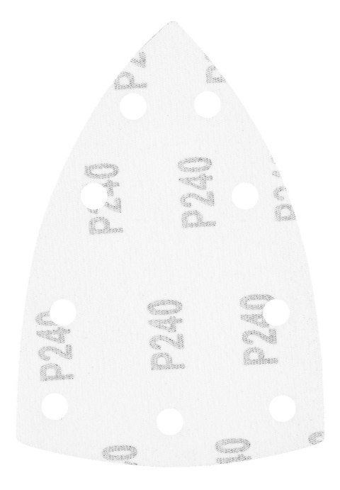 Papiery ścierne na rzep, żelazko 100 x 147 mm, P240, 5 szt., z 9 otworami do 04-623 Papiery ścierne na rzep, żelazko 100 x 147 mm, P240, 5 szt., z 9 otworami do 04-623
