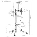 Stand / wózek do TV Maclean, półka na kamerę, na kółkach, 37-70", max. obciążenie 45kg/5kg półka, max. VESA 600x400, MC-113 B Stand / wózek do TV Maclean, półka na kamerę, na kółkach, 37-70", max. obciążenie 45kg/5kg półka, max. VESA 600x400, MC-113 B