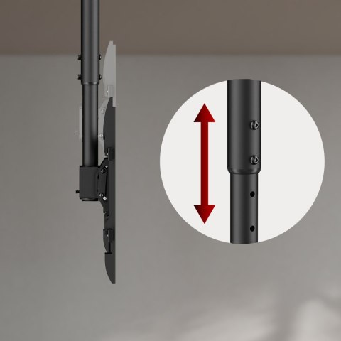 Uchwyt sufitowy dla TV Maclean, max. obciążenie 60kg, 43-86", max VESA 600x400, MC-112 B Uchwyt sufitowy dla TV Maclean, max. obciążenie 60kg, 43-86", max VESA 600x400, MC-112 B