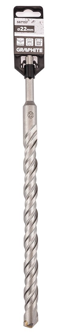 Wiertło do betonu SDS Plus z podwójną spiralą 22 x 310 mm Wiertło do betonu SDS Plus z podwójną spiralą 22 x 310 mm