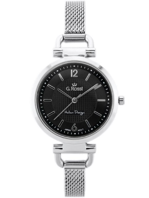 ZEGAREK G. ROSSI - LESTI - 3652B (zg772b) - silver/black + BOX ZEGAREK G. ROSSI - LESTI - 3652B (zg772b) - silver/black + BOX