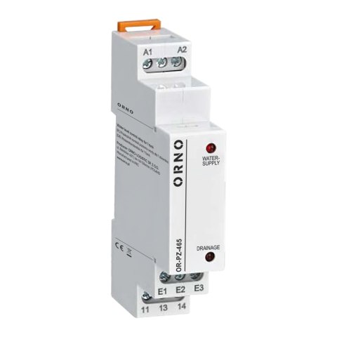 1 modułowy przekaźnik kontroli poziomu wody dla 1 zbiornika 24-240VAC/DC 1 modułowy przekaźnik kontroli poziomu wody dla 1 zbiornika 24-240VAC/DC