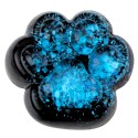 Gniotek Kocia Łapka Antystresowa Sensoryczna Squishy Czarna Niebieski Brokat